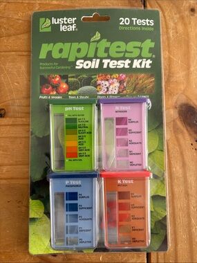 Luster Leaf 1602 Rapitest gardening Kit, 20 Tests Soil Test Kit
